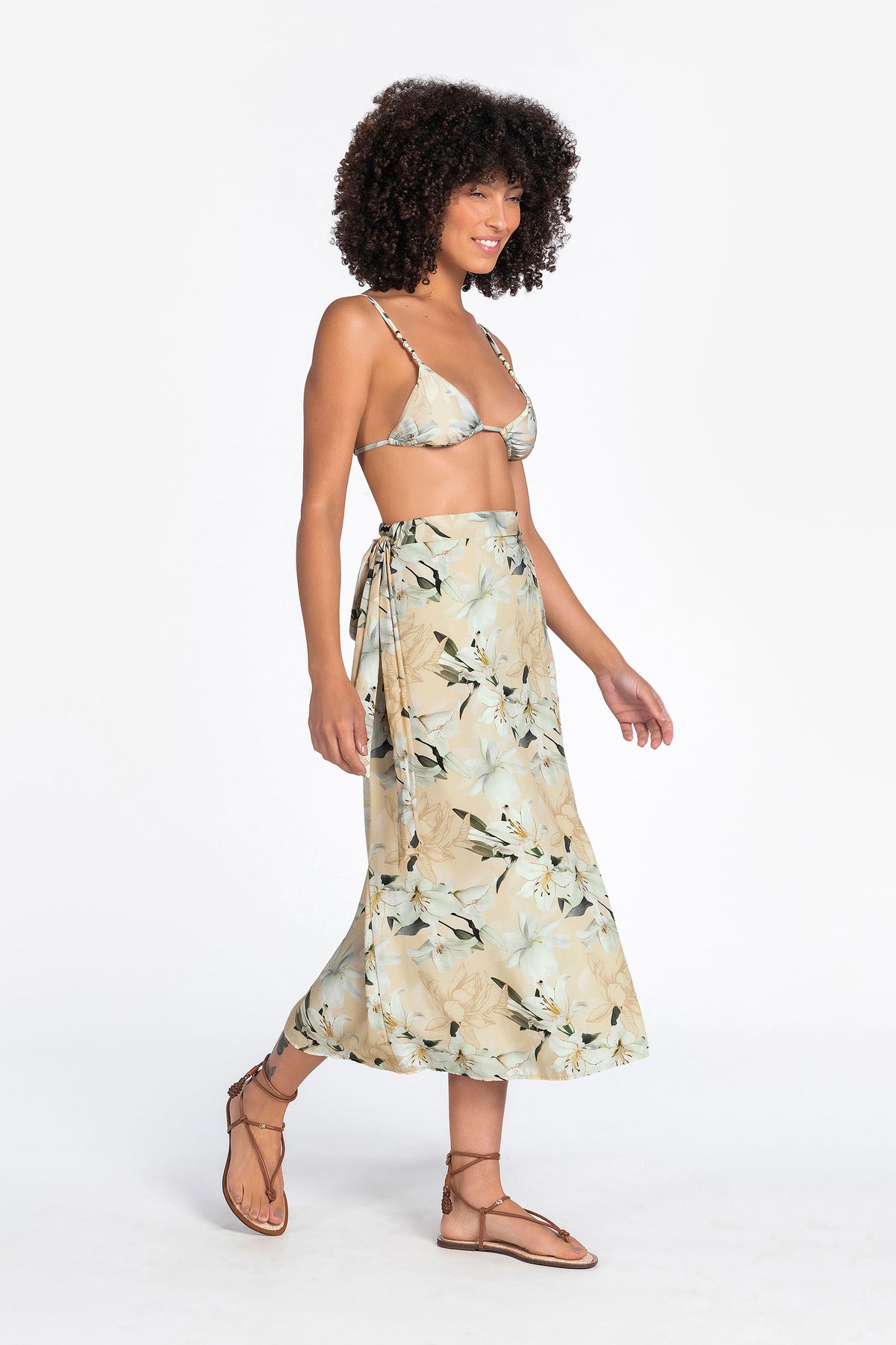 Flourish Pareo Midi Skirt